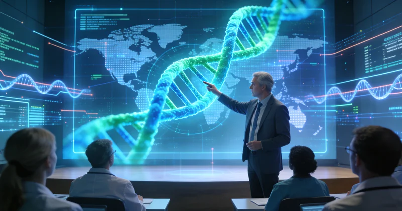 鹤山患者与医生共同查看基因检测