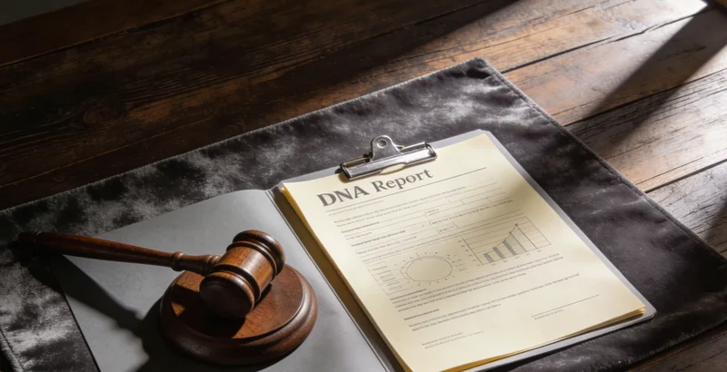 医生正在电脑前分析基因检测报告