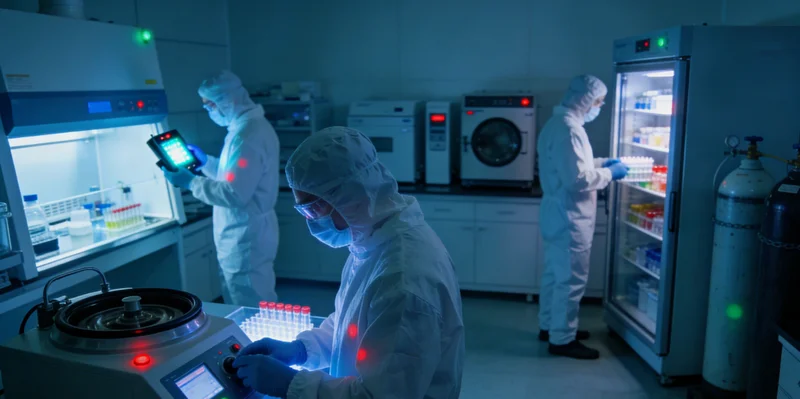 现代化分子诊断实验室内部,技术