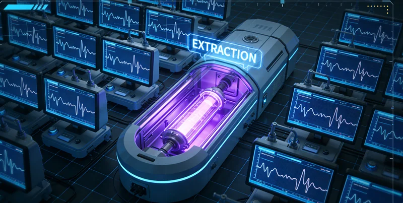 高科技基因测序实验室内部，技术