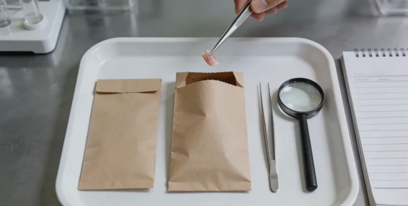 一份清晰的检测报告特写,旁边有