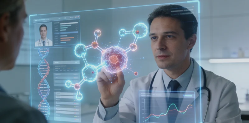 吉安家庭与医生查看基因检测报告