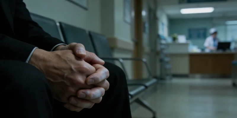 随州医院里，医生正在为发烧的儿