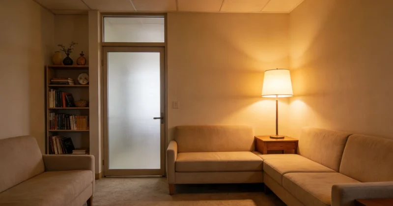 母亲在家中耐心使用采样工具为孩