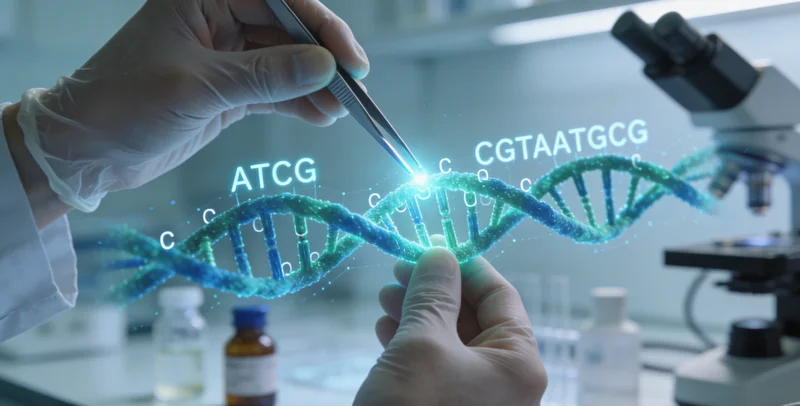 鹤岗医院护士为孩子进行基因检测