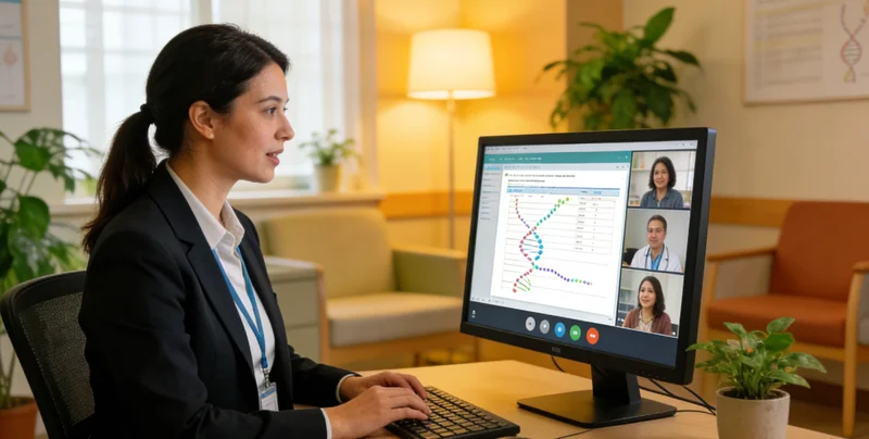 铁岭家庭在查看新生儿耳聋基因筛