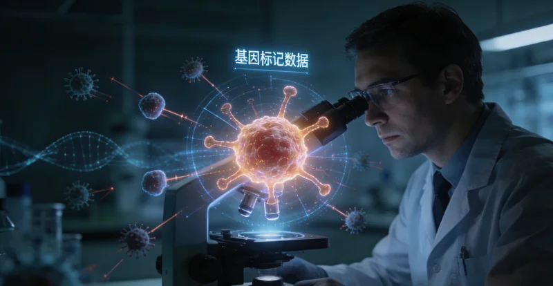 医生在东乌旗诊室为患者解读基因