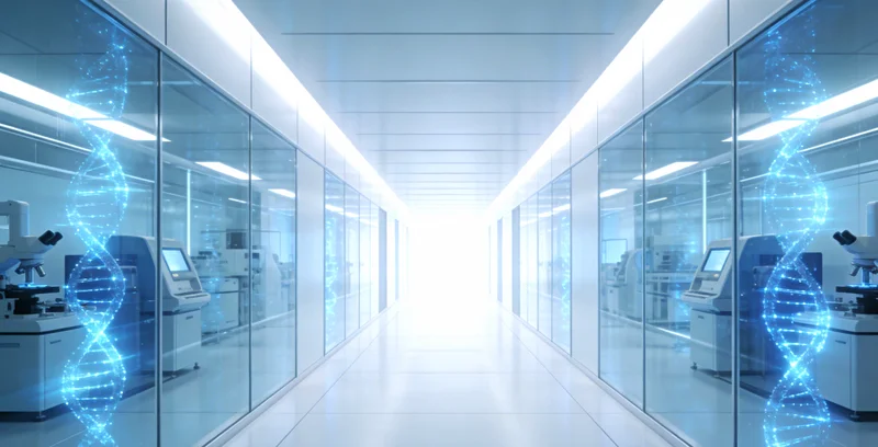 组合图：一边是宠物接受采样，一