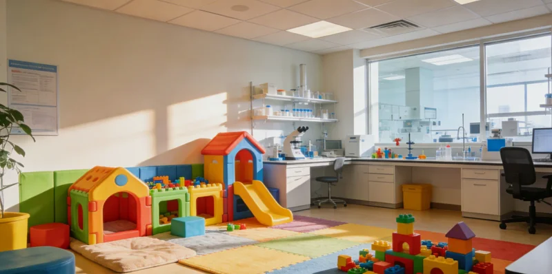 医生向患者家属解释腰椎穿刺和基