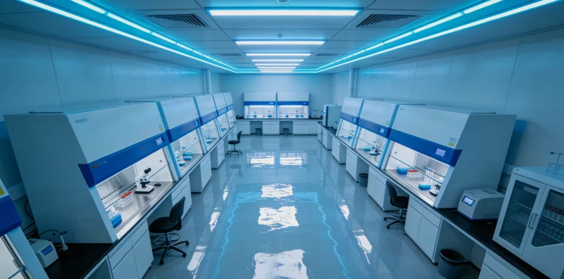 实验室内技术人员操作精密仪器进