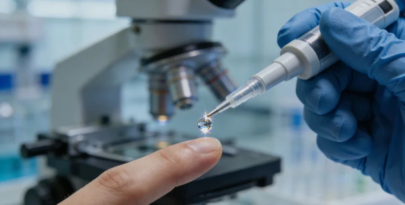 一位女士正在诊室内向医护人员咨