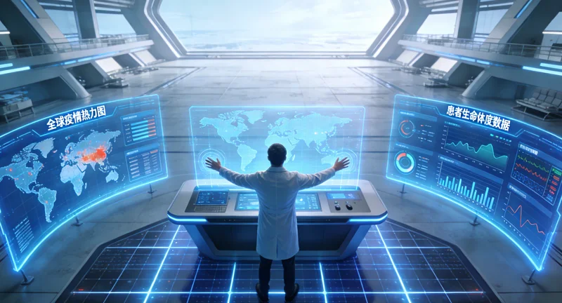 实验室技术人员进行高通量基因测