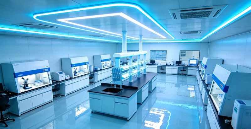专业实验室内，技术人员操作精密