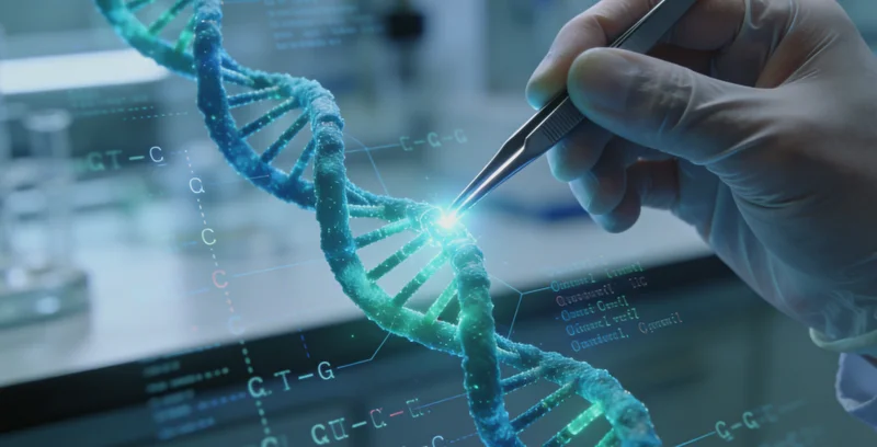 基因检测实验室进行DNA测序分