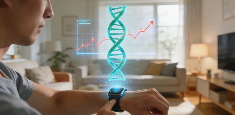 洛阳市民查看基因检测报告并进行