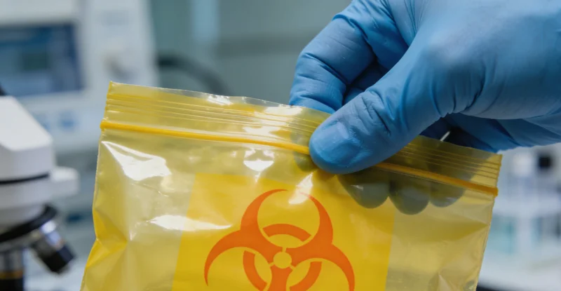 一位康复中的年轻患者站在窗前，