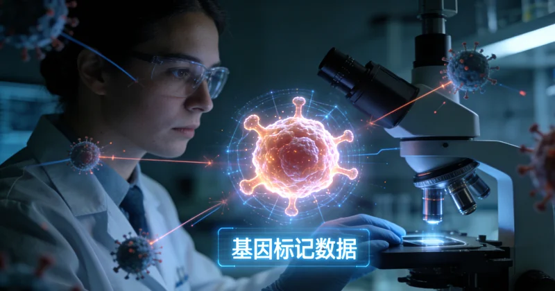 自贡医院护士为患者进行基因检测