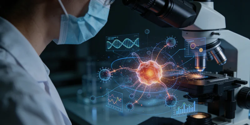 萍乡合作实验室基因测序工作场景