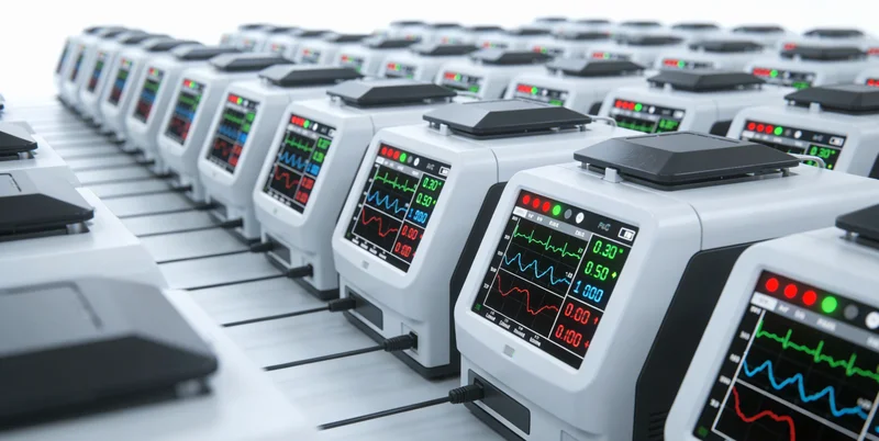 现代化高通量测序实验室内部，展