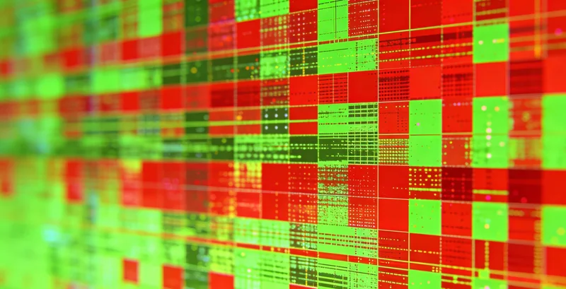 高科技基因测序仪正在运行，屏幕