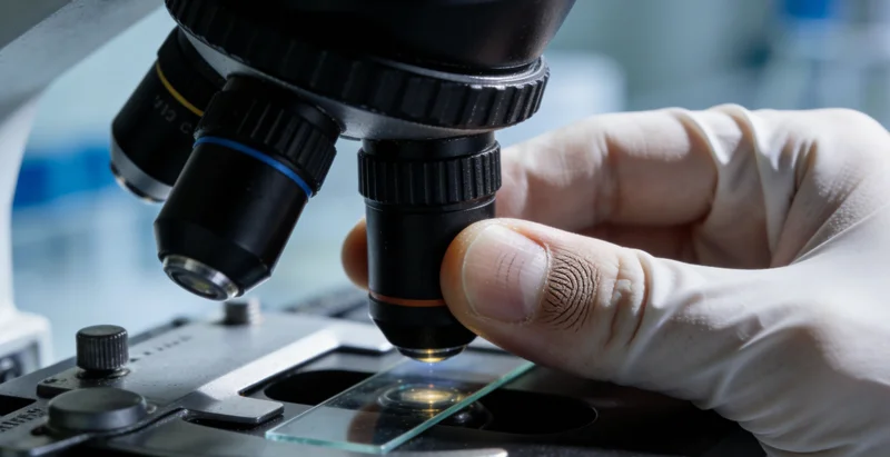 电脑屏幕上展示着复杂的生物信息