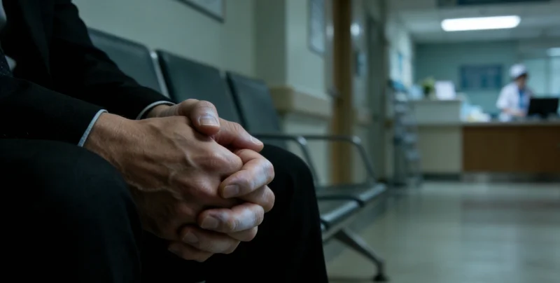 湖州医院里,医生正在为出现发热