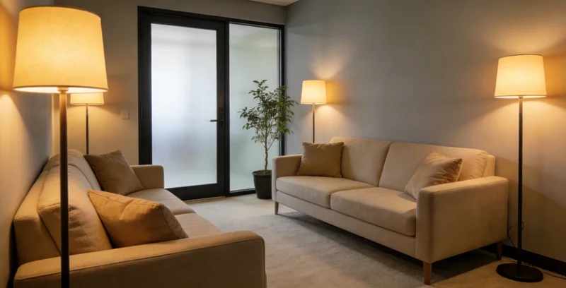 专业人士正在向市民面对面耐心讲