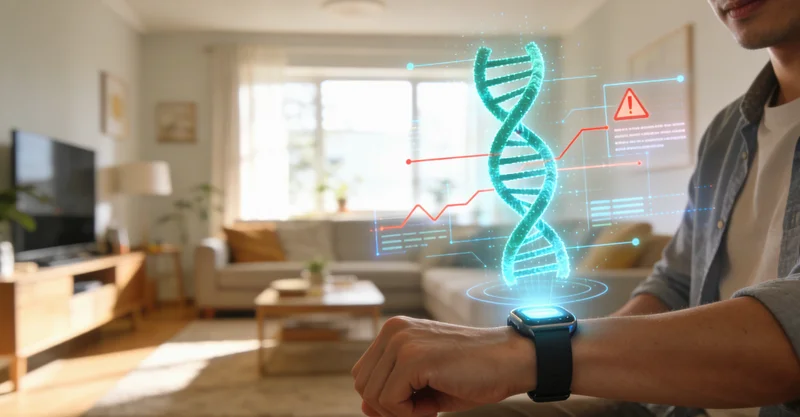 基因检测报告与数据分析示意图