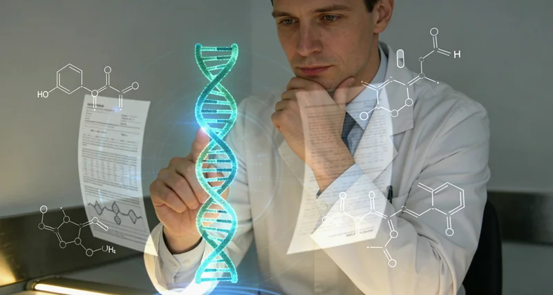 通辽王先生一家查看并讨论基因检