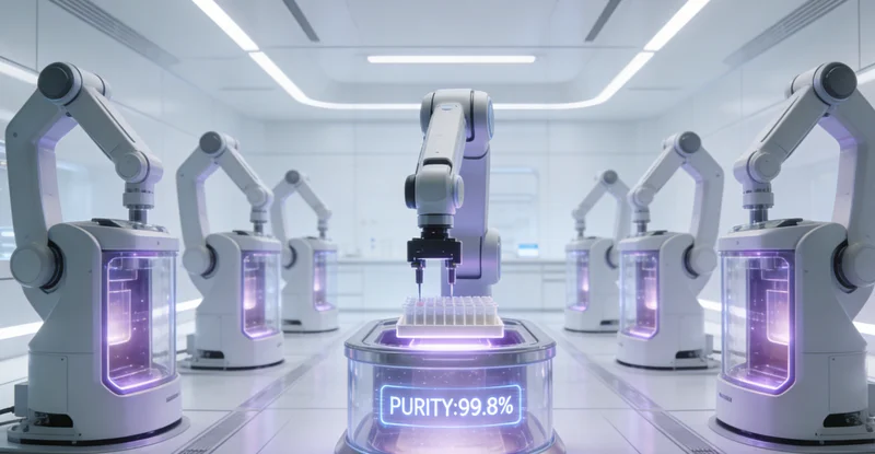 鄂州合作基因检测实验室内部工作