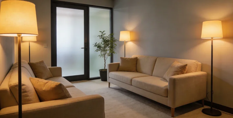 示意图：一个人从双手抱头焦虑，