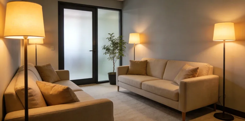 家庭温馨相处的画面，寓意健康检