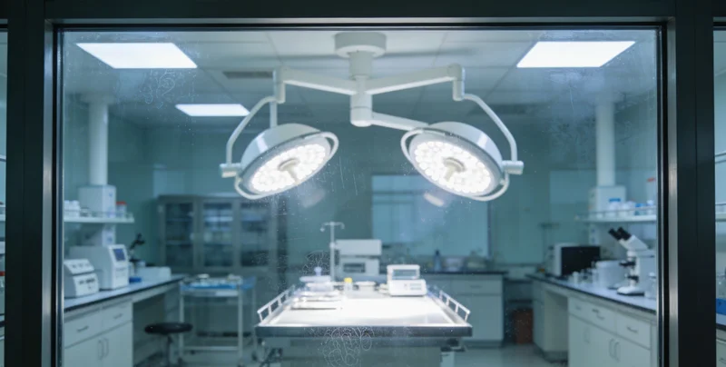 基因检测实验室场景，突出科技感