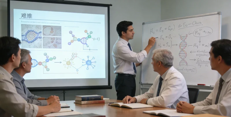 医生向不同性别、年龄的咨询者讲