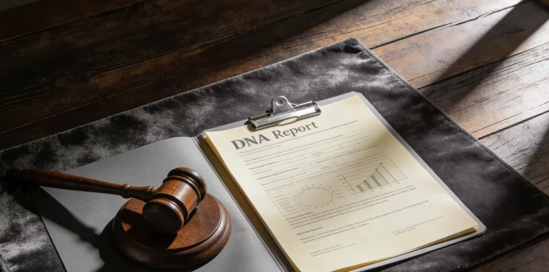 医生在办公室内,手持检测报告与