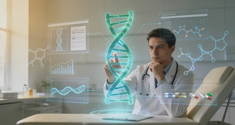 信阳年轻备孕夫妻讨论基因检测结