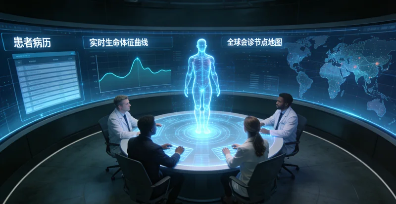 渭南医生进行远程医疗会诊