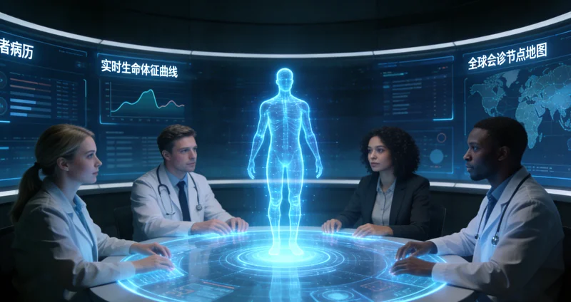 清远家庭在医院进行遗传咨询场景