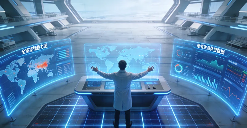 专业基因测序实验室内部工作场景