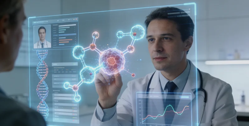 武威家庭与医生共同查看基因检测