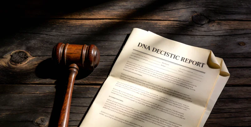 医生正在向患者解读基因检测报告