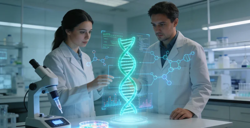 娄底家庭与医生共同查看遗传检测