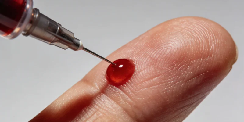 本地检测服务人员正在向咨询者介