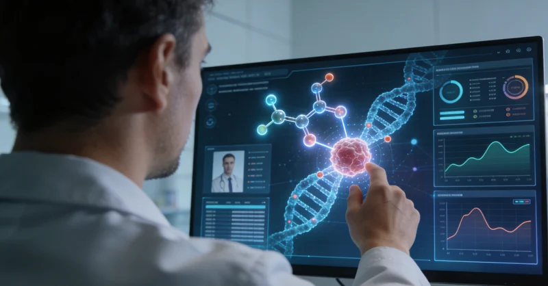 昌吉家庭与医生查看基因检测报告