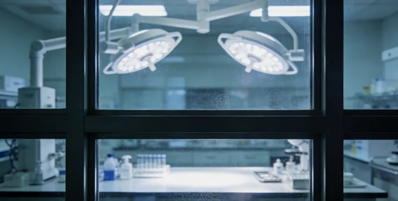 现代化医学实验室内景，展示先进