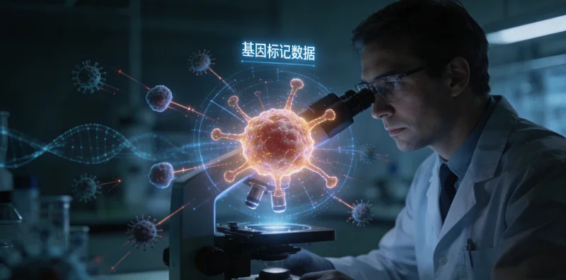 西安实验室人员进行基因检测血液