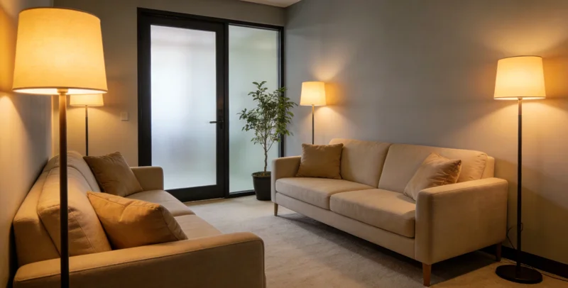 一个家庭在查看清晰的检测报告，