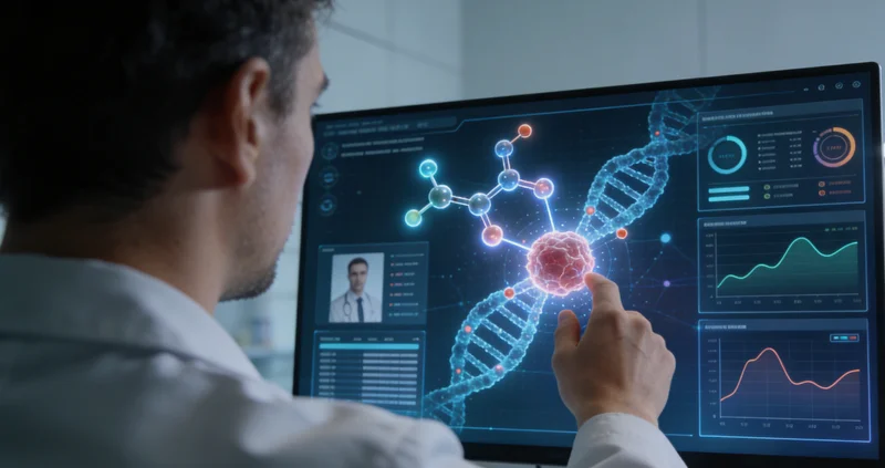 张掖基因检测报告与DNA模型示