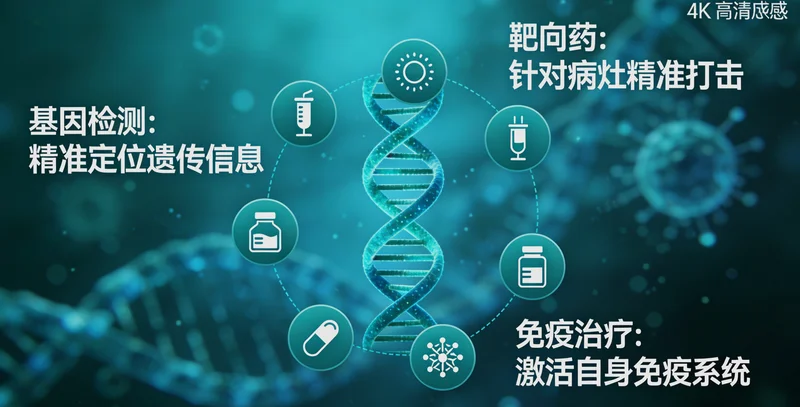 肠癌靶向治疗带来新希望概念图