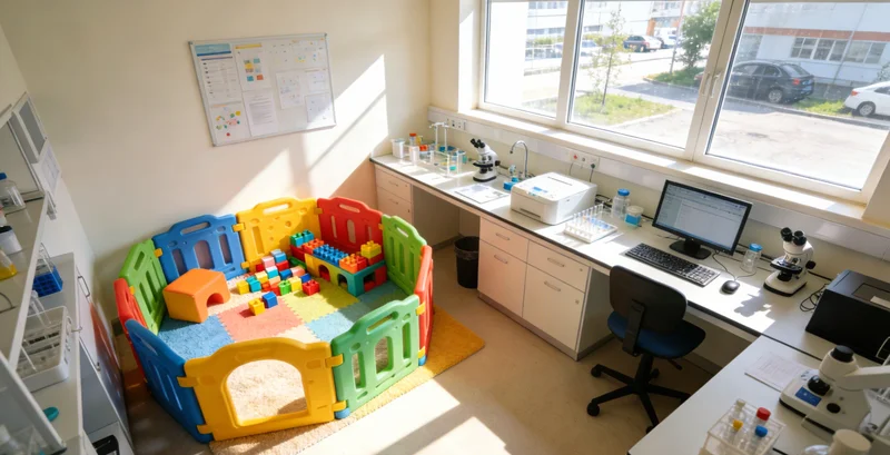 荆州某医院儿科候诊区,家长带着